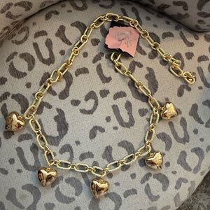 Gold Heart Charm belt
